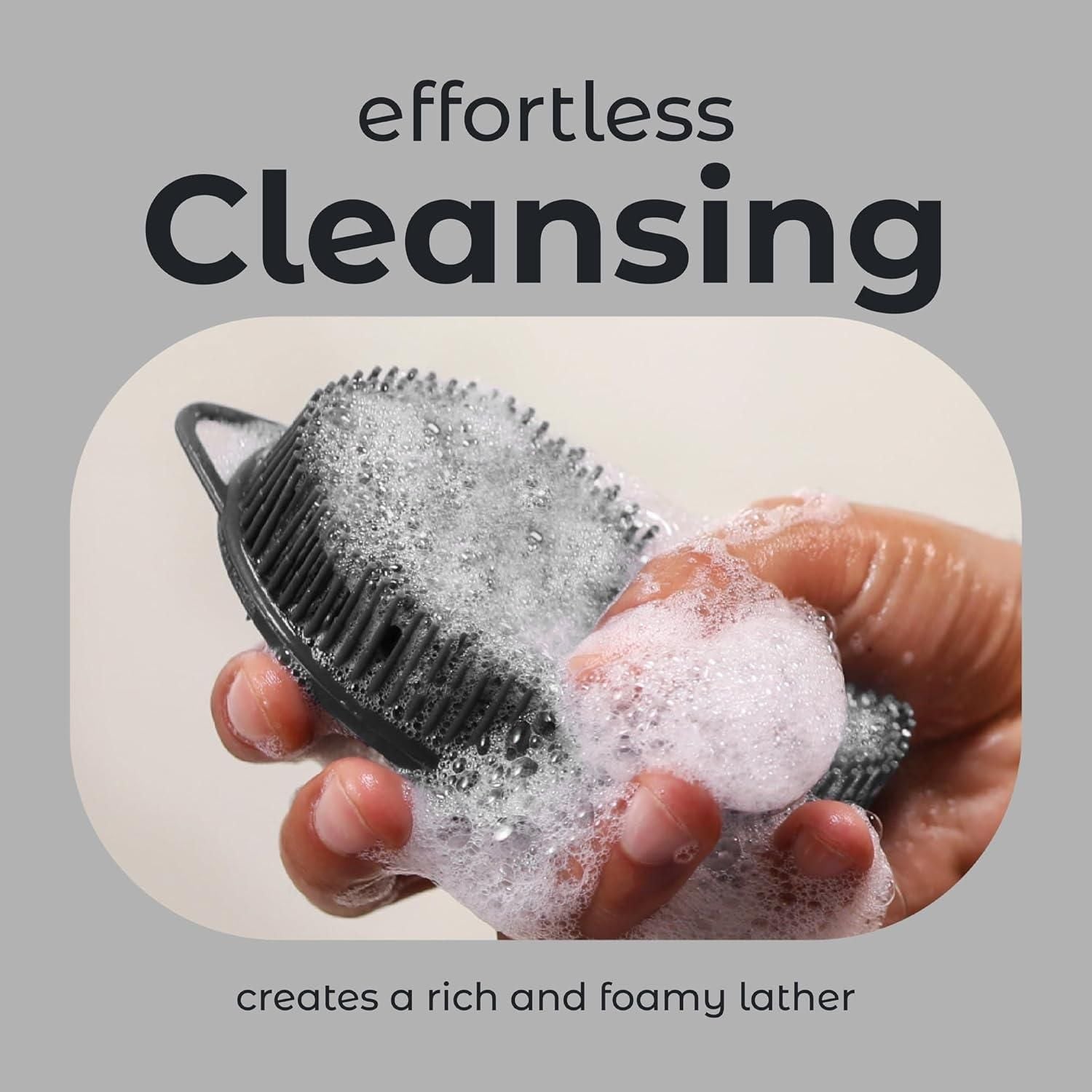 Exfoliating Silicone Body Scrubber Pro 2-in-1
